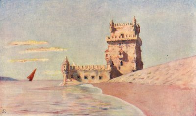 Turm von San Vincente in Belem, Lissabon von Augustine Fitzgerald
