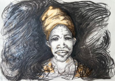 Freudiges afrikanisches Porträt von Augustus Caelthorne