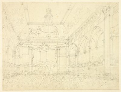 Studie für Pantheon-Maskerade, aus Microcosm of London von Augustus Charles Pugin