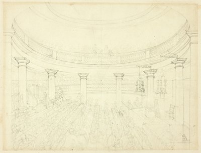 Studie für Surrey Institution, aus Microcosm of London von Augustus Charles Pugin