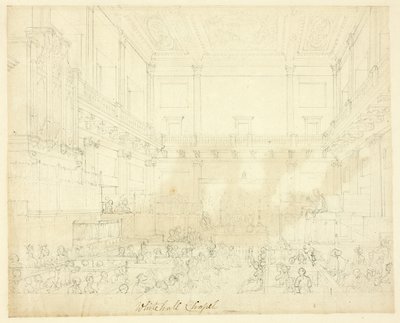 Studie für die Whitehall-Kapelle, aus Microcosm of London von Augustus Charles Pugin