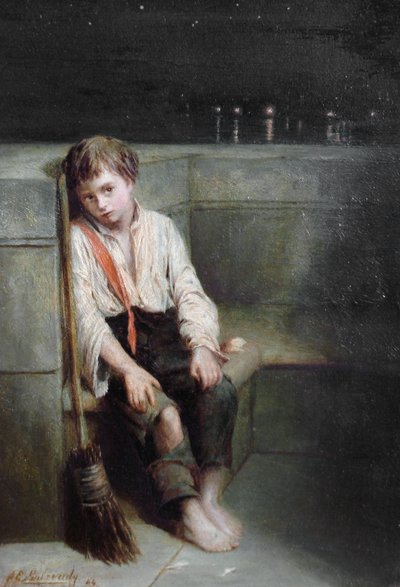 Ein Londoner Jo - das Ende des Tages von Augustus Edwin Mulready