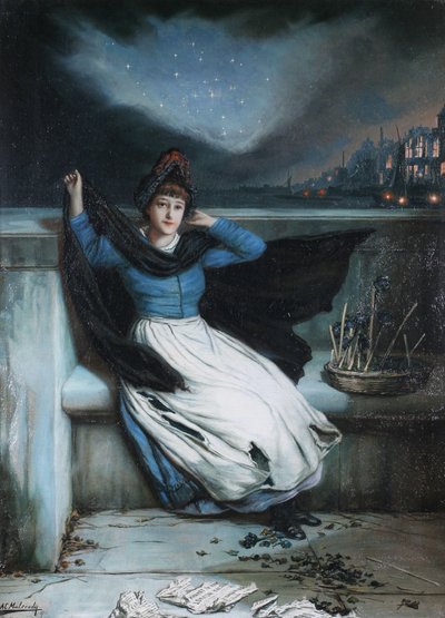 Der Tagesausklang - Ausverkauf von Augustus Edwin Mulready