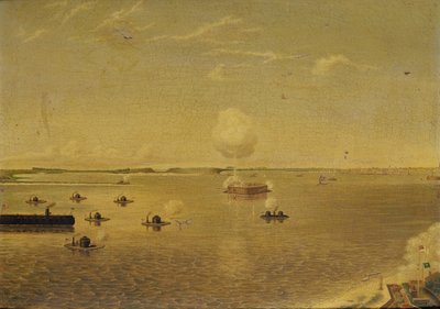 Angriff auf Fort Sumter, 7. April 1863, ca. 1863 von Augustus Grinevald