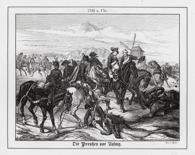 Die Preußen in der Schlacht von Valmy von Augustus J. Beck