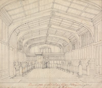 Kapelle des Erzbischofspalastes, Croydon: Ansicht vom Ostende von Augustus Welby Northmore Pugin