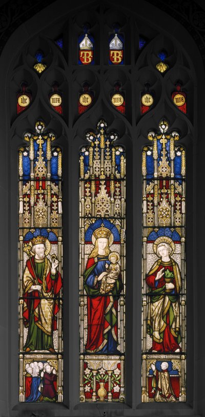 Edward der Bekenner, Jungfrau und Kind, und St. Johannes der Evangelist von Augustus Welby Northmore Pugin
