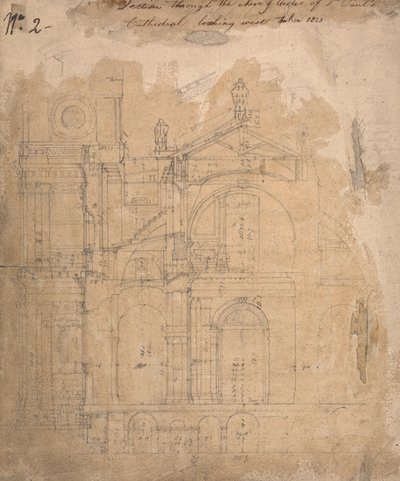 Querschnitt durch das Kirchenschiff der St. Paul
