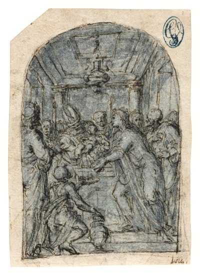 Die Darstellung im Tempel von Aurelio (attr. to) Luini