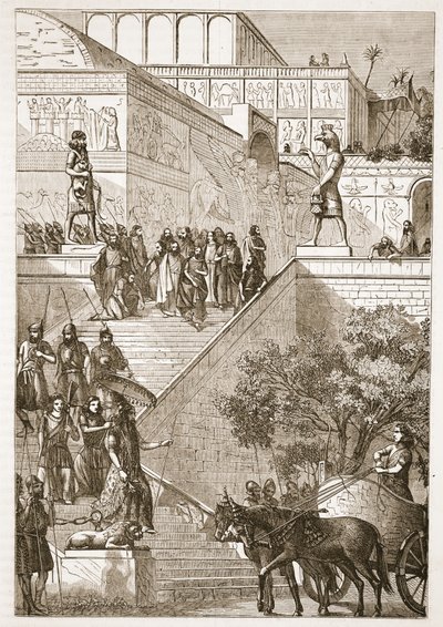 Der Palast von Kouyunjik, restauriert von Austen Henry Layard