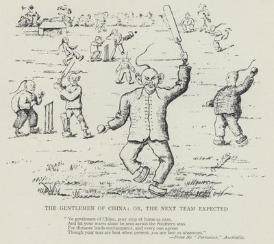 Die Herren von China oder das nächste erwartete Team (Lithografie) von Australian School