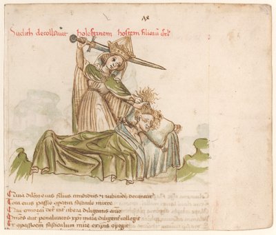 Judith tötet Holofernes von Austrian 15th Century
