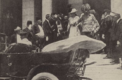 Erzherzog Franz Ferdinand und Erzherzogin Sophie von Österreich in Sarajevo kurz vor ihrer Ermordung von Austrian Photographer