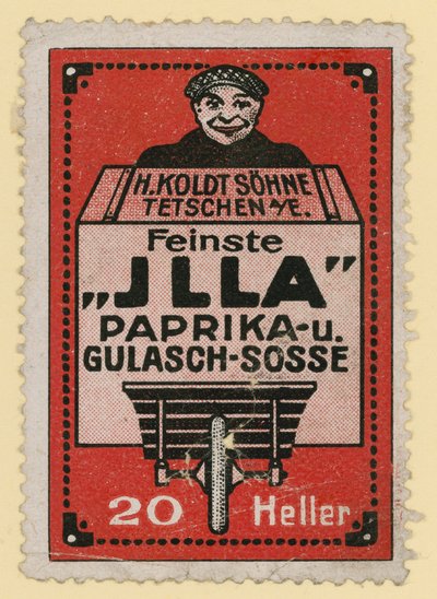 Werbung für Jlla Paprika und Gulaschsauce von Austrian School