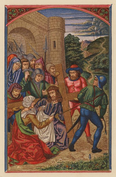 Jesus trägt das Kreuz von Austrian School