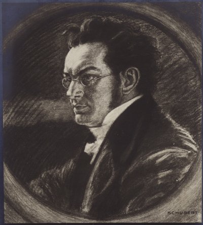 Porträt von Franz Schubert von Austrian School