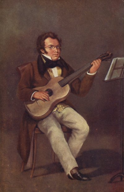 Porträt von Franz Schubert von Austrian School
