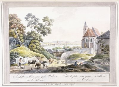 Ansicht von Klein- und Groß-Pechlarn an der Donau, 1779-1792 von Austrian School