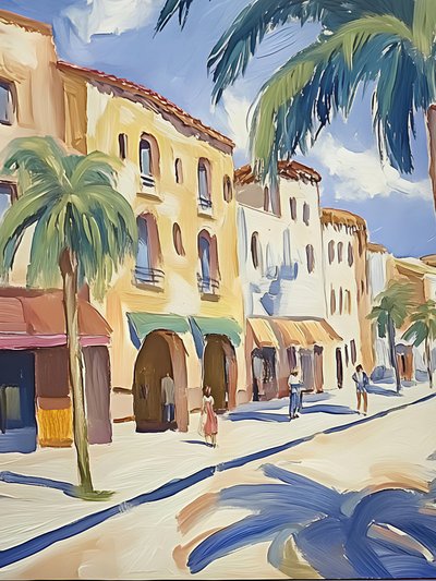Mediterrane Straßenszene von Avanesova Elena