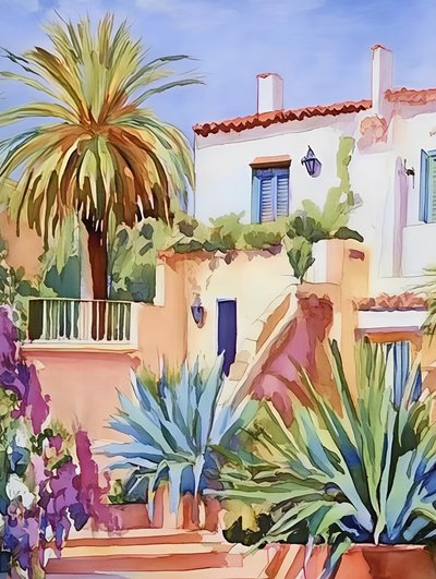 Sonnige mediterrane Villa von Avanesova Elena
