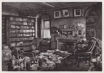 Charles Darwins Arbeitszimmer im Down House von Axel (after) Haig