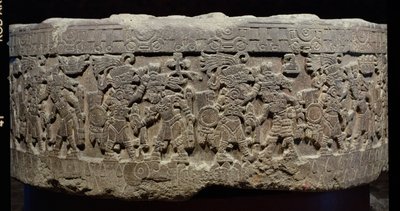 Der Stein von Tizoc (ca. 1481-86) oder Temalacatl, 1325-1521 von Aztec