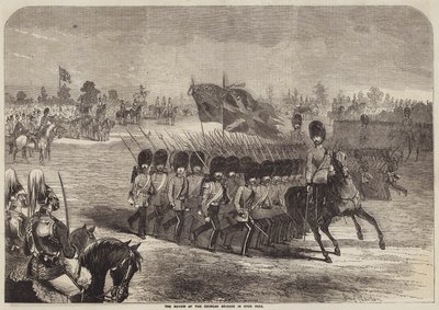 Die Parade der Krim-Brigade im Hyde Park von B. Clayton