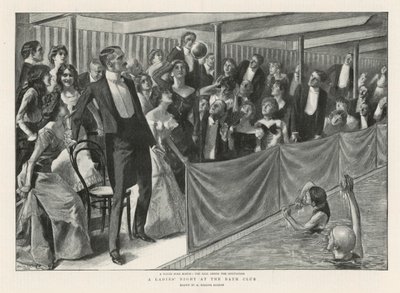 Damenabend im Bath Club (Lithografie) von Balliol (after) Salmon