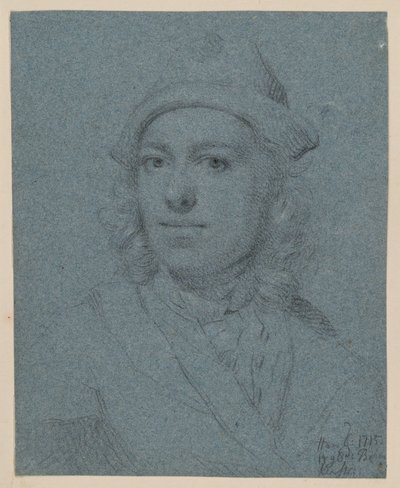 Brustbild eines jungen Mannes mit Mütze, von vorn von Balthasar Denner