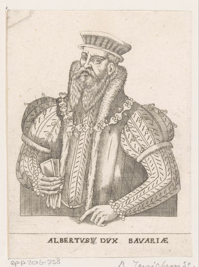 Porträt von Albrecht V., Herzog von Bayern von Balthasar Jenichen
