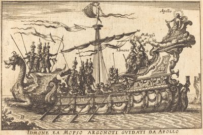 Idinone ea Mopso Argonoti geführt von Apollo von Balthasar Moncornet after Remigio Cantagallina