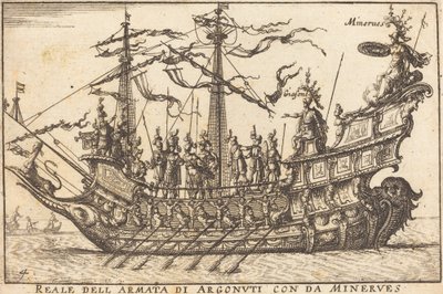 Reale der Argonauten mit Minerva von Balthasar Moncornet after Remigio Cantagallina