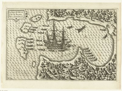 Ankunft auf Borneo, 1600 von Baptista van Doetechum