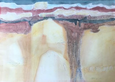 Mixed Media New Mexico, ca. 1989 von Barbara Cleary