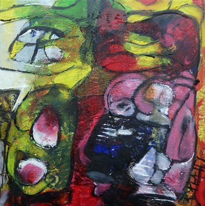 Lebendige Abstrakte Gesichter von Barbara Piatti