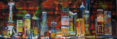 Lebendige Stadt Nacht von Barbara Piatti