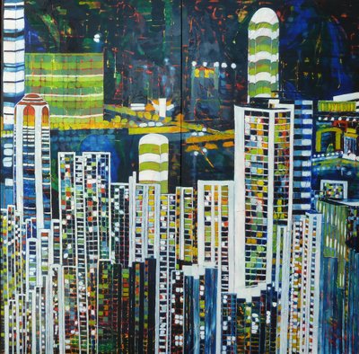 Lebendige Stadt Nacht von Barbara Piatti