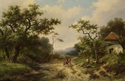 Landschaft auf dem Land von Barend Cornelis Koekkoek