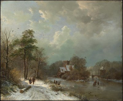Winterlandschaft, Holland von Barend Cornelis Koekkoek