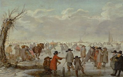 Spiele auf dem Eis von Barent Avercamp