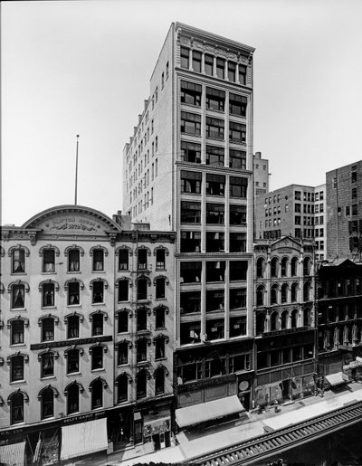 Clifton House, Thomas Church Gebäude und J. P. Atwater Gebäude, Chicago, Illinois, USA, ca. 1900 von Barnes and Crosby