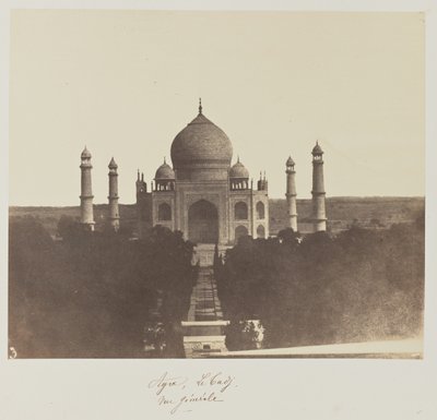 Agra, Der Taj, Gesamtansicht von Baron Alexis de La Grange
