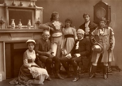 Die Vaudeville-Gesellschaft in The Road to Ruin, im Vaudeville Theatre, London, 1886 von Barraud