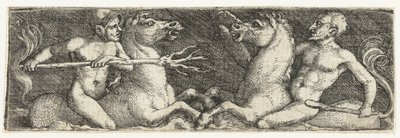 Zwei kämpfende Tritonen von Barthel Beham