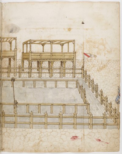Lice pour tournoi. Illustration aus dem Buch der Turniere von König René von Anjou von Barthélemy dEyck René dAnjou