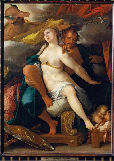 Venus und Mars, gewarnt von Merkur von Bartholomaeus Spranger