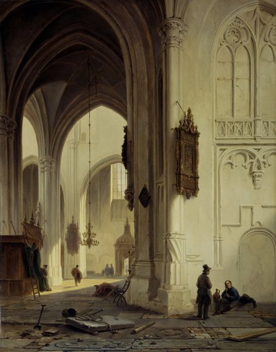 Kircheninnenraum von Bartholomeus Johannes van Hove
