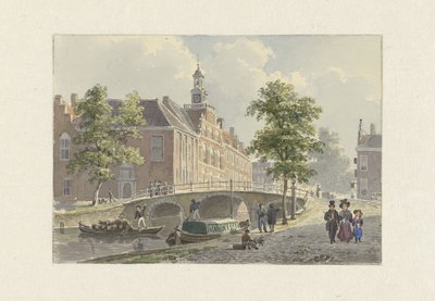 Das Spui in Den Haag, Blick nach Süden von Bartholomeus Johannes van Hove