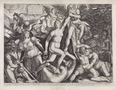 Die Zeit bringt die Wahrheit ans Licht mit Hilfe der Gerechtigkeit von Bartholomeus Willemsz. Dolendo