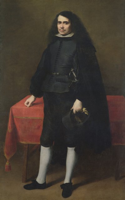 Porträt eines Gentlemans mit Rüschenkragen, ca. 1670 von Bartolomé Esteban Murillo